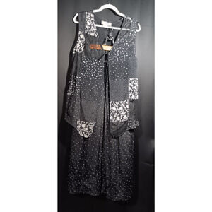 Sophisticates Jonathan Martin 2‑Piece Vest Wide‑Leg Set Whimsygoth Women’s Mediu